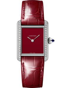 W4TA0022 Tank Must watch l Small model, quartz movement, steel, diamonds, leather