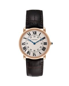 W6800251 Ronde Louis Cartier l 36 mm, hand-wound movement, rose gold, leather