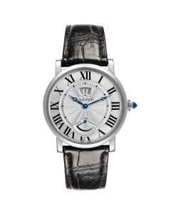 W1556369 Rotonde de Cartier l 40 mm, hand-wound movement, steel, leather