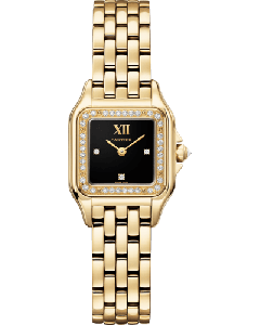 WJPN0089 Panthère de Cartier l Small model, quartz movement, yellow gold, diamonds