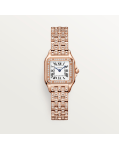 WJPN0061 Panthère de Cartier l Small model, quartz movement, rose gold, diamonds