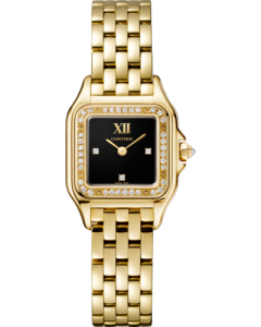 WJPN0073 Panthère de Cartier l Small model, quartz movement, yellow gold, diamonds