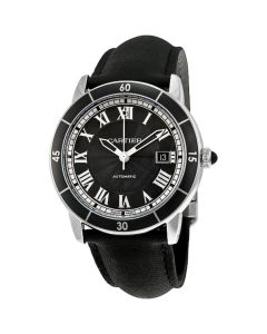 WSRN0003 Ronde Croisiere De Cartier l Automatic, Gray Dial, Leather
