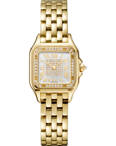 WJPN0080 Panthère de Cartier l Small model, quartz, yellow gold, diamonds