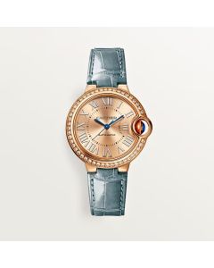 WJBB0076 Ballon Bleu de Cartier l 33 mm, mechanical movement with automatic winding, rose gold, diamonds