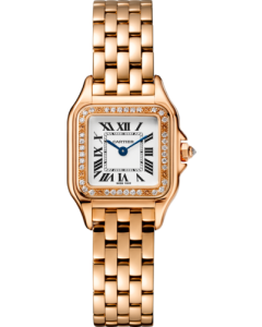WJPN0071 Panthère de Cartier l Small model, quartz movement, rose gold, diamonds