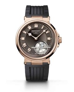 Marine Tourbillon 5577 l Rose Gold l Brown Rubber strap