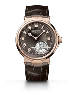Marine Tourbillon 5577 l Rose Gold l Brown leather strap
