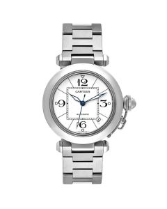 W31074M7 Pasha l Automatic, White Dial, Stainless Steel Bracelet