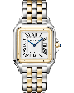 W2PN0012 Panthère de Cartier l Large model, quartz, yellow gold, steel
