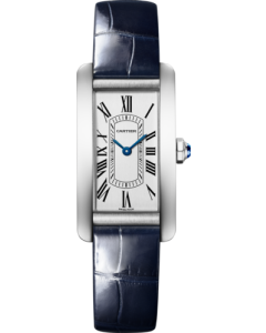WSTA0082 Tank Américaine watch l Small model, quartz movement, steel, leather