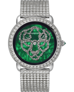 HPI01429 Révélation d'une Panthère l 37 mm, rhodiumized white gold, diamonds