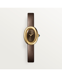 WGBA0031 Baignoire l Mini model, quartz movement, yellow gold, leather