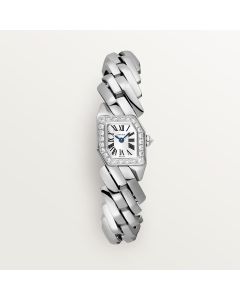 WJBJ0005 Maillon de Cartier l Small model, quartz movement, white gold, diamonds