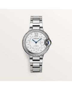 W4BB0035 Ballon Bleu de Cartier | 33 mm, automatic mechanical movement, steel, diamonds