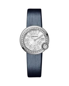 W4BL0002 Ballon Blanc de Cartier l Quartz, 0.56ct brilliant-cut diamond, Leather  