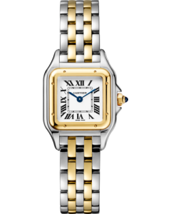 W2PN0013 Panthère de Cartier l Small model, quartz movement, yellow gold, steel