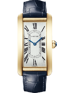 WGTA0300 Tank Américaine l Large model, automatic movement, yellow gold, leather