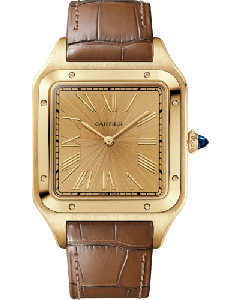 WGSA0111 Santos-Dumont l Extra-large model, Manual mechanical movement, Yellow gold