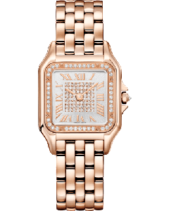 WJPN0092 Panthère de Cartier l Medium model, quartz, rose gold, diamonds
