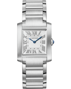 WSTA0074 Tank Française watch l Medium model, quartz movement, steel