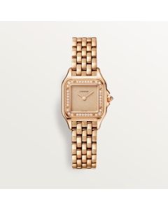 WJPN0058 Panthère de Cartier l Small model, quartz movement. 18K rose gold, diamonds