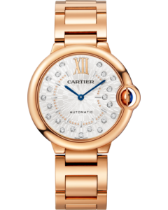 WGBB0055 Ballon Bleu de Cartier watch l 36 mm, automatic mechanical movement, rose gold, diamonds.