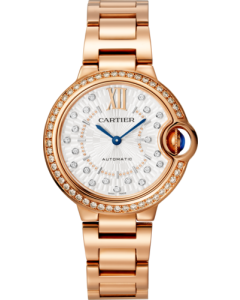 WJBB0082 Ballon Bleu de Cartier watch l 33 mm, automatic mechanical movement, rose gold, diamonds