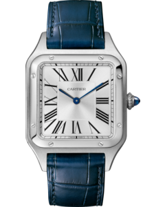 WSSA0085 Santos-Dumont l Large model, quartz movement, steel, leather