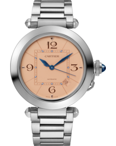WSPA0040 Pasha de Cartier l 41 mm, automatic movement, steel, interchangeable straps in leather and steel