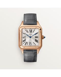 WGSA0116 Santos-Dumont l Large model, quartz movement, rose gold, leather
