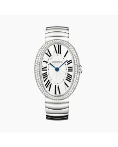WB520010 Baignoire l Large model, hand-wound movement, white gold, diamonds