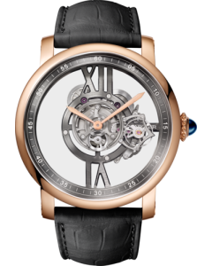 WHRO0086 Rotonde de Cartier Astrotourbillon | 47mm, hand-wound mechanical movement, rose gold, leather
