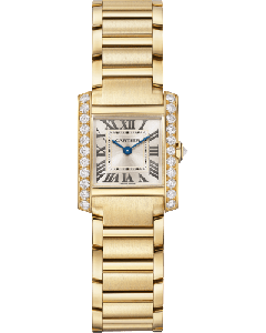 WJTA0062 Tank Française l Small model, quartz movement, yellow gold, diamonds