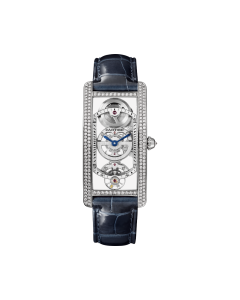 HPI01123 Tank Cintrée | Large model, hand-wound mechanical movement, platinum, diamonds
