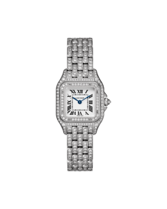 HPI01129 Panthère de Cartier | Small model, quartz movement, white gold, diamonds