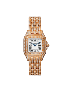 Panthère de Cartier | Small model, quartz movement, rose gold, diamonds