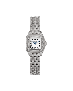 HPI01325 Panthère de Cartier | Mini model, quartz movement, white gold, diamonds