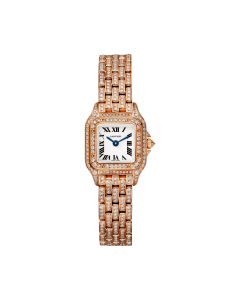 Panthère de Cartier | Mini model, quartz movement, rose gold, diamonds