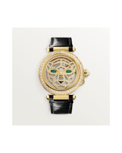 HPI01359 Panthère Jewelry Watch | 41 mm, Hand-wound mechanical movement, 18K yellow gold