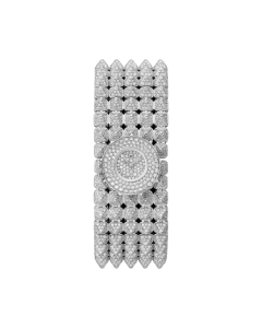 Clash [Un]limited | 21.4 mm, quartz movement, white gold, diamonds, metal bracelet