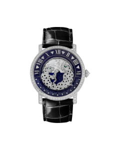 HPI01518 Panthère Jewelry Watch | 40 mm, hand-wound mechanical movement, rhodiumized white gold