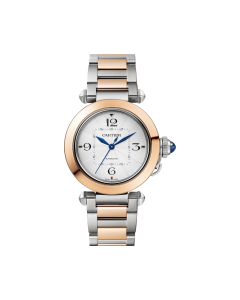 Pasha de Cartier | 35 mm, automatic movement, rose gold and steel, interchangeable metal and leather straps