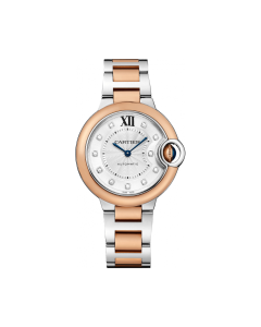 W3BB0006 Ballon Bleu de Cartier | 33mm, automatic movement, rose gold, steel, diamonds