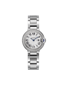 W4BB0015 Ballon Bleu de Cartier | 28mm, quartz movement, steel, diamonds