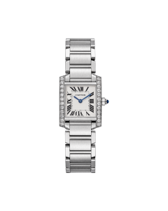 Tank Française | Small model, quartz movement, steel, diamonds