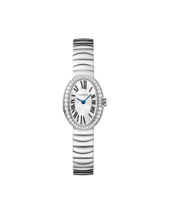 Mini Baignoire | Mini model, quartz movement, white gold, diamonds