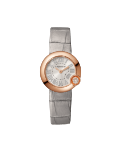 Ballon Blanc de Cartier | 26mm, quartz movement, rose gold, diamond, leather