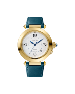 Pasha de Cartier | 41 mm, automatic movement, yellow gold, 2 interchangeable leather straps