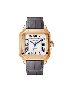 WGSA0012 Santos de Cartier | Medium model, automatic movement, rose gold, 2 interchangeable leather bracelets